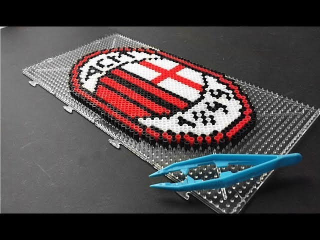 AC Milan FAN ART Perler. Hama Beads Pixel Art
