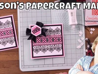 Alison's Papercraft Makes: Lace and Mini Moments Sentiments