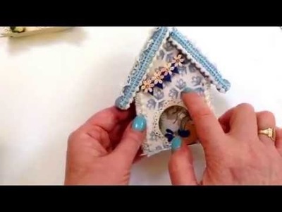 Altered Clothespins to Birdhouses.  Please excuse video bombing fly!