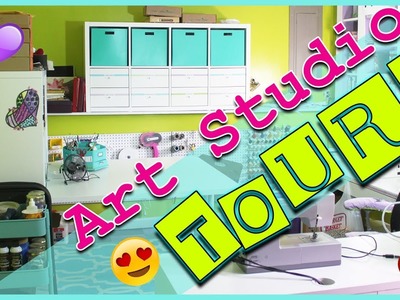 Art Studio & Craft Room Tour! 2017