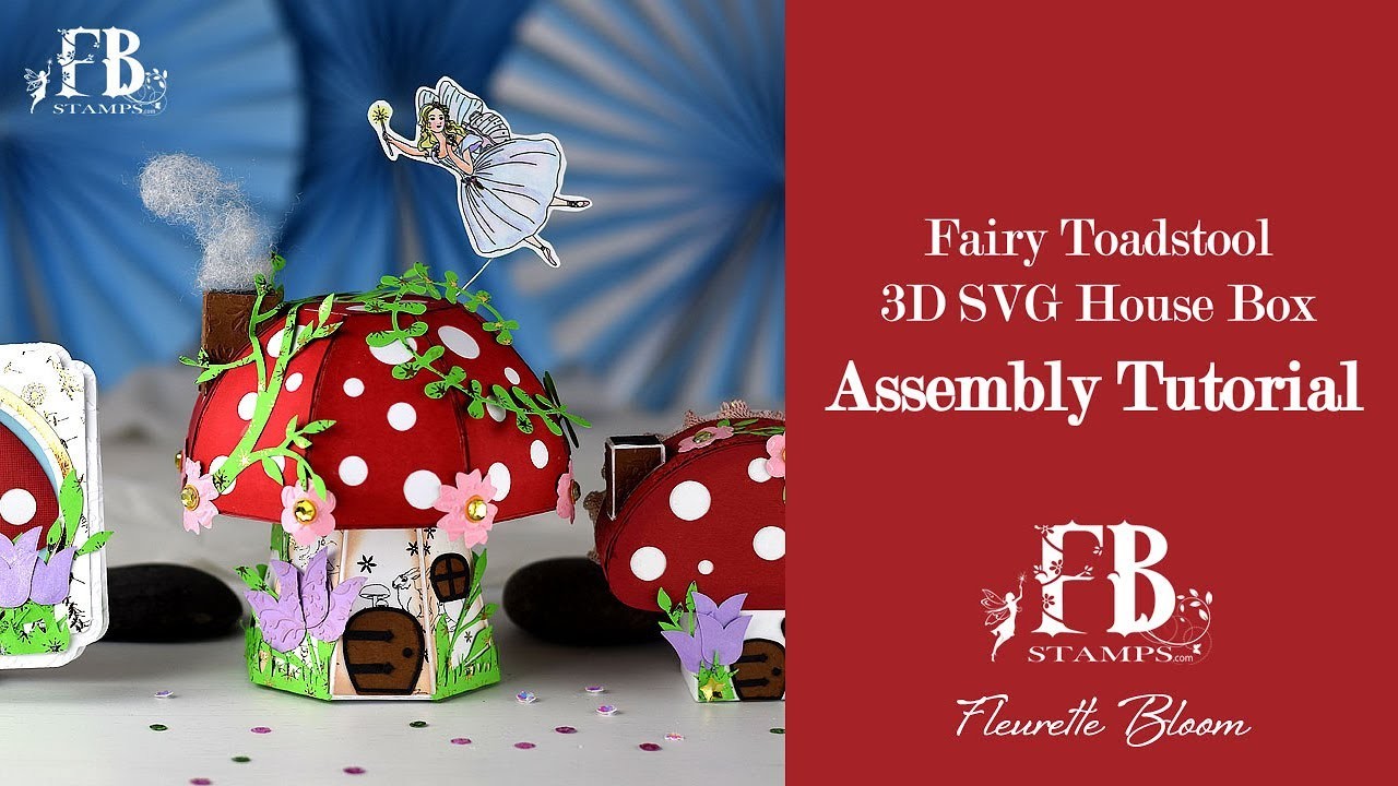Download Assembly Tutorial Fairy Wishes Toadstool House 3d Svg