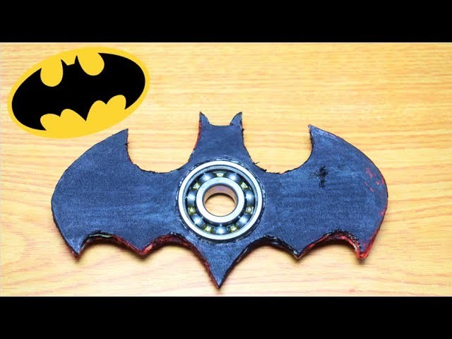 Batman Fidget Spinner How To Make | BATMAN in NERF WAR