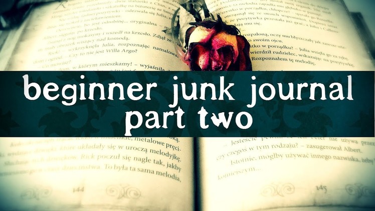Beginner Junk Journal Part 2 - Cover Texture, Painting & Frame