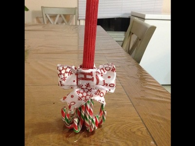 Candy Cane Candle Holder Made for Under 7 bucks