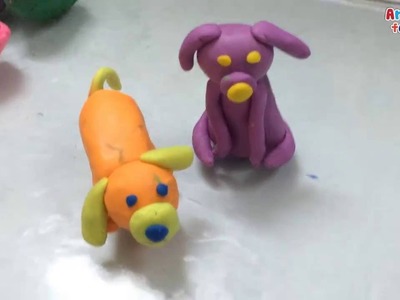 Clay art for kids | How to make a dog for kids | Clay animals | Art for kids