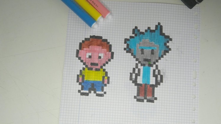 Como dibujar a Morty | Rick y Morty | Pixel Art