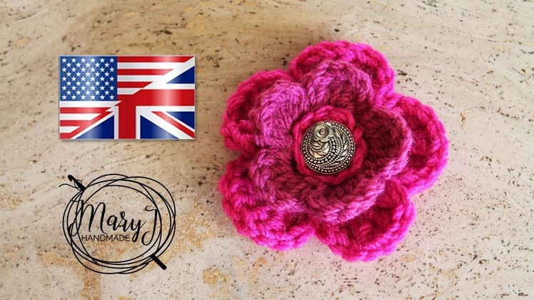 Crochet 3D Flower | MARYJ HANDMADE