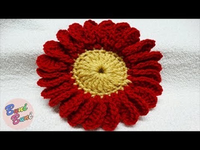 CROSETAT - Model Floare cu 24 petale(Crochet Flower)