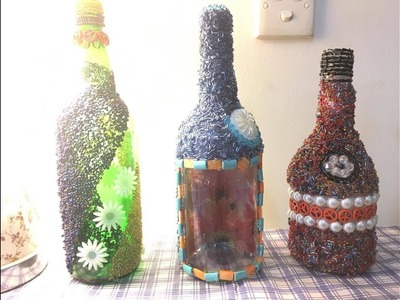 DIY Decorating Bottle With Beads
