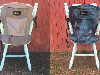 DIY Ice Dyed Baby Carrier