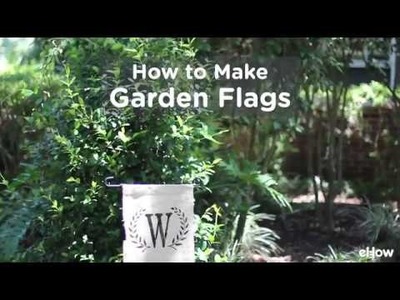 DIY No-sew Garden Flag Tutorial