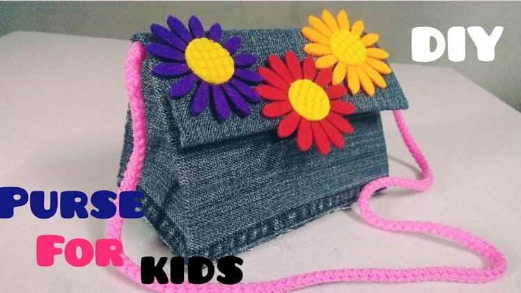 DIY Old Jeans Purse for Kids | No Sew