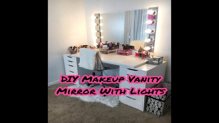 DIY Vanity Mirror With Lights