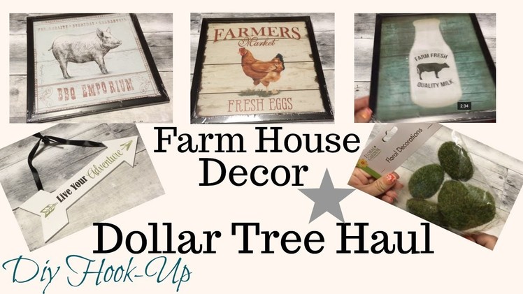 DOLLAR TREE FARM HOUSE DECOR HAUL