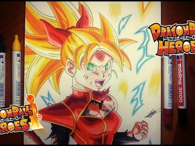 Dragon Ball Heroes - Note Super Saiyan - Drawing - 1000 SUBS