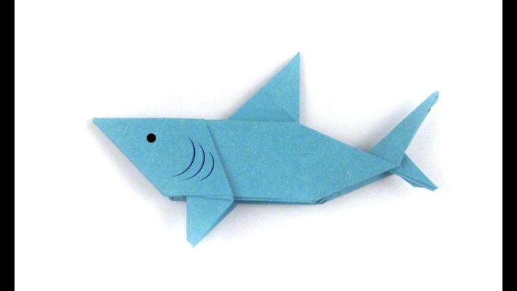 Easy Origami Shark - Origami Easy Tutorial - How to make an origami Shark