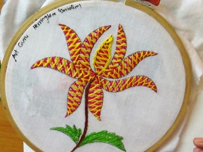 Embroidery Design -   Stitching Art  - Herringbone(Variation)