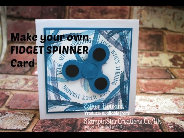 Fidget Spinner Card using Stampin up Number of Years Stamps with Esther from Stampin Star Creations