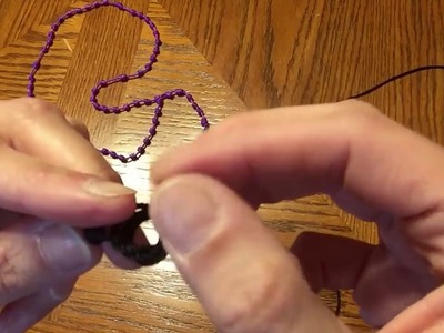 Hail Mary knot - Step 1 - How to make a knotted rosary