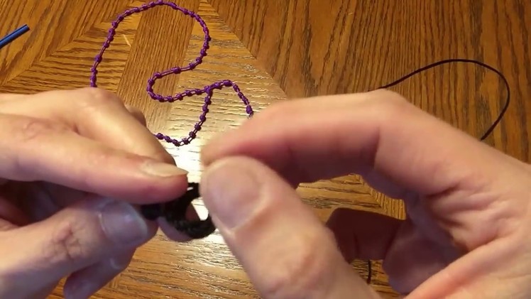 Hail Mary knot - Step 1 - How to make a knotted rosary