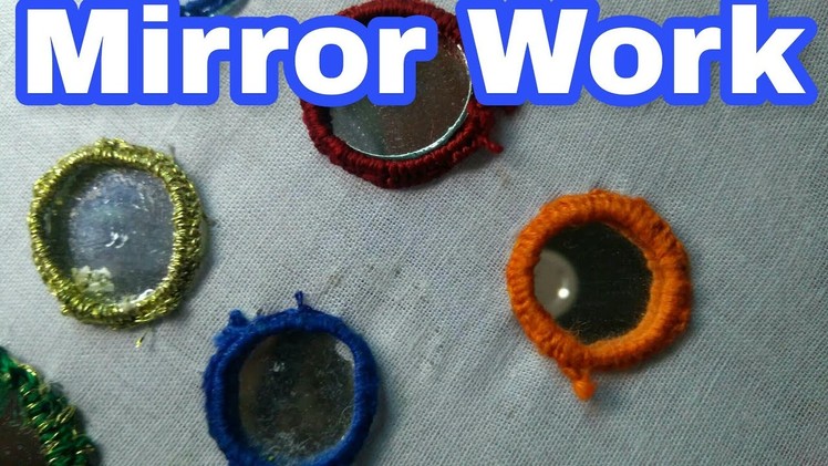 Hand embroidery designs, mirror work | HMA##006