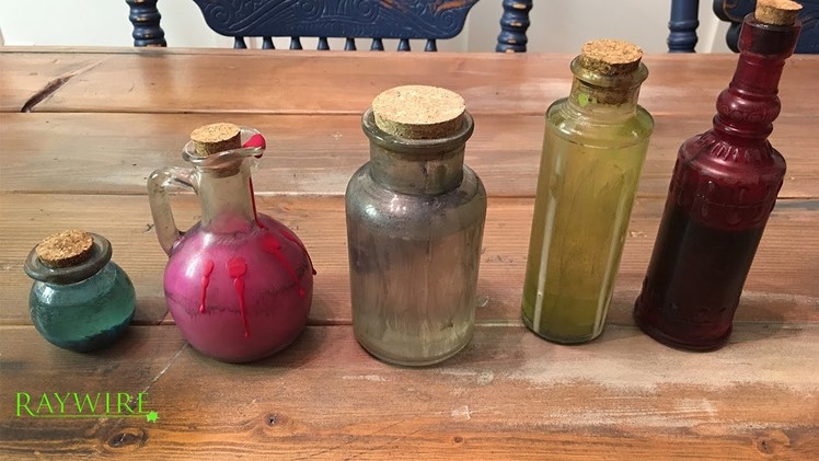 How To Create your own potion bottles for Halloween