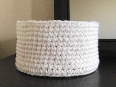 How To Crochet A Storage Basket, Lilu's Handmade Corner Video # 147