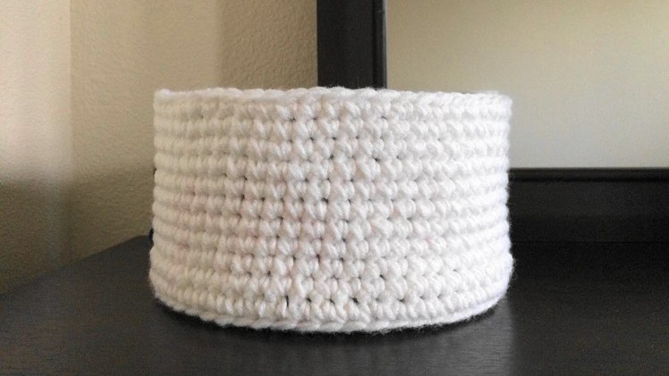 How To Crochet A Storage Basket, Lilu's Handmade Corner Video # 147