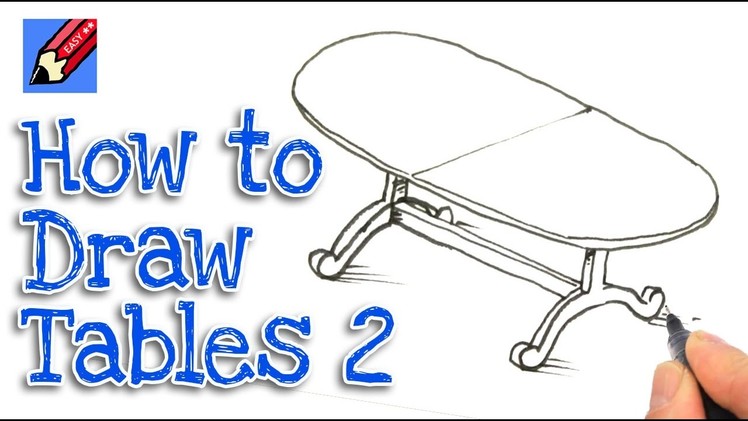 How to Draw A Dining Table Real Easy - Step by Step  #2