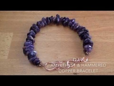How to make a beaded Amethyst bracelet & S Clasp