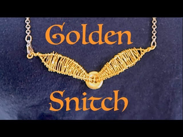 How To Make A Golden Snitch Necklace!!! Super Easy!