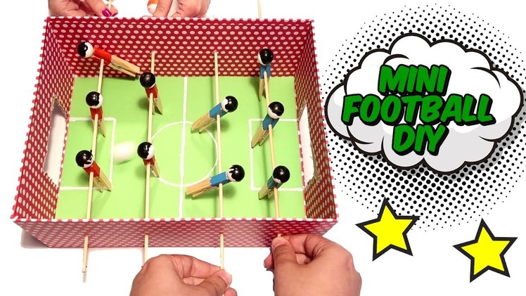How to make a mini football with a box - Cardboard DIYs and Crafts