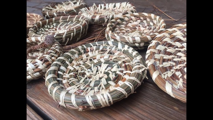 HOW TO MAKE A PINE NEEDLE BASKET FOR BEGINNERS