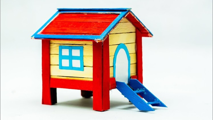 How To Make A Popsicle Stick House Very Easy