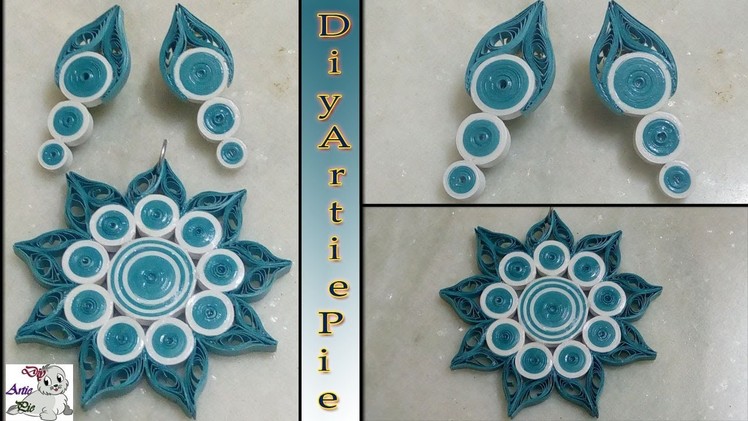 How to make a Simple & Beautiful Quilling Earring | Paper Quilling Design | Quilling Paper