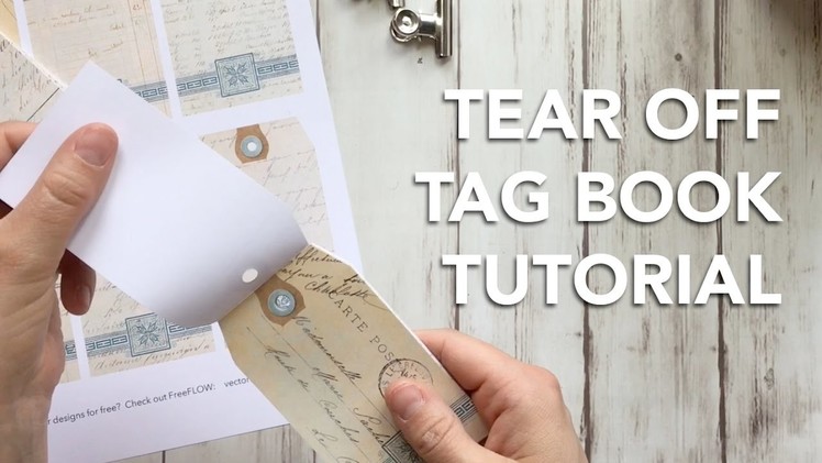 HOW TO make a Tear Off Tag Book - TUTORIAL