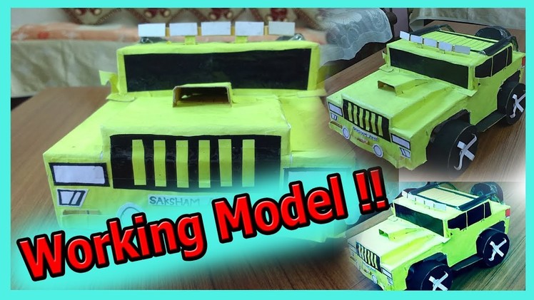 How to make a WORKING Model of a Car [Easy Tutorial] by- Saksham AK47