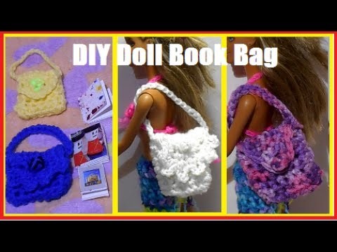 How to Make - Barbie Doll a Book Bag  [super cute]