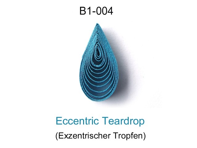 How to make: Quilling ECCENTRIC TEARDROP (B1-004)