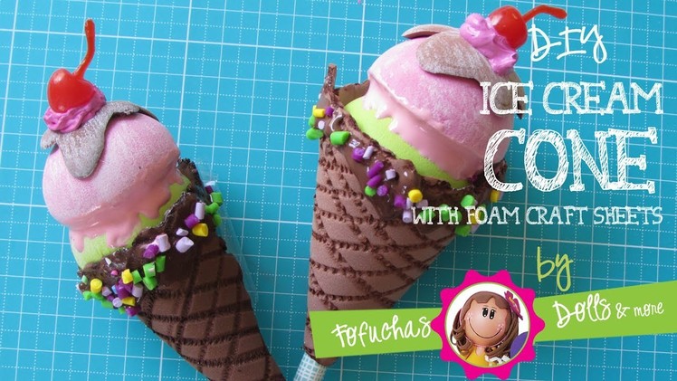 Ice Cream Cone - DIY Fun Craft Foam Sheets