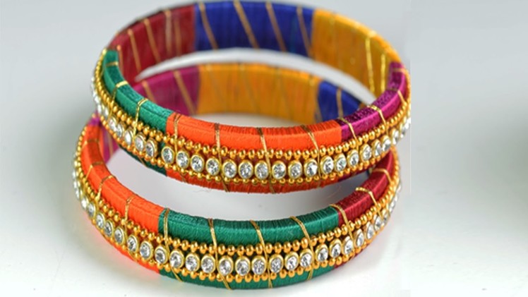 Latest silk thread bangle making at home I Easy and Simple bangles