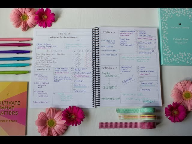Looking Inside the Organized Life Planner - Full Size, Printed Version