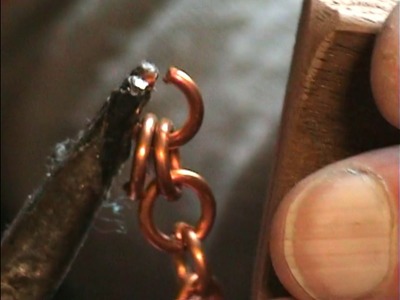 Making the Chain from the Copper Wire Links