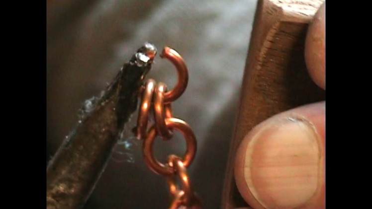 Making the Chain from the Copper Wire Links