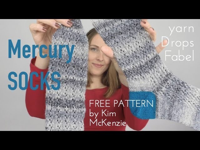 Mercury Socks free pattern by Kim McKenzie   Drops Fabel yarn | knitting