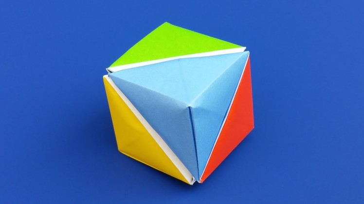 Origami Cube of Pyramids - Easy DIY Tutorial - Modular Origami