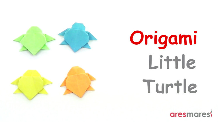 Origami Little Turtle (easy - single sheet)
