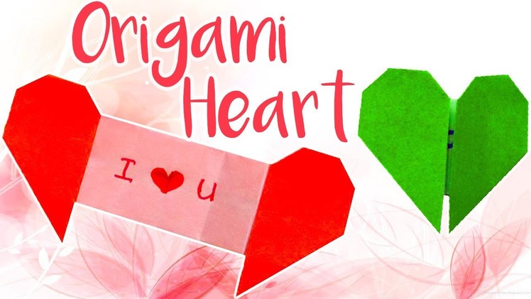 Paper Heart - Origami Heart With Message - Heart Gift Box - DIY - Easy Paper Heart Origami Tutorials
