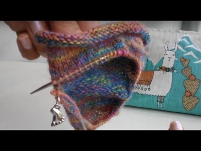 Part 4 Rose City Rollers sock knitting tutorial Picking up stitches