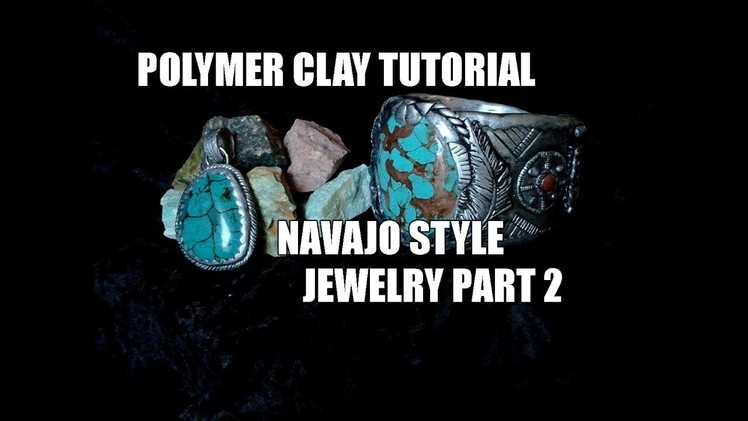 Polymer clay tutorial - Navajo style jewelry part 2